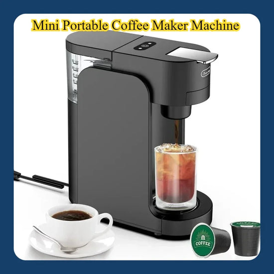 Mini Portable Coffee Maker Machine Multi-functional Purpose Home Automatic Espresso Machine Capsule/powder Dual