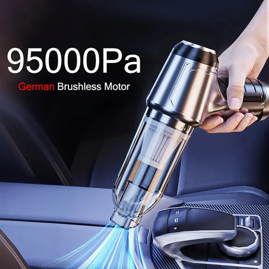 New 95000Pa Wireless Hand-Held Vehicle Vacuum Handheld Mini Portable Robot Cleaner For Car Home Desktop Keyboard Cleaning