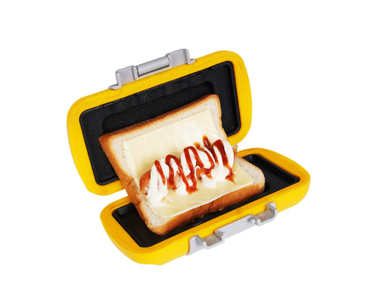 Microwave sandwich breakfast machine, compact design, can make sandwiches, breakfast toast, hot dogs - including recipe books