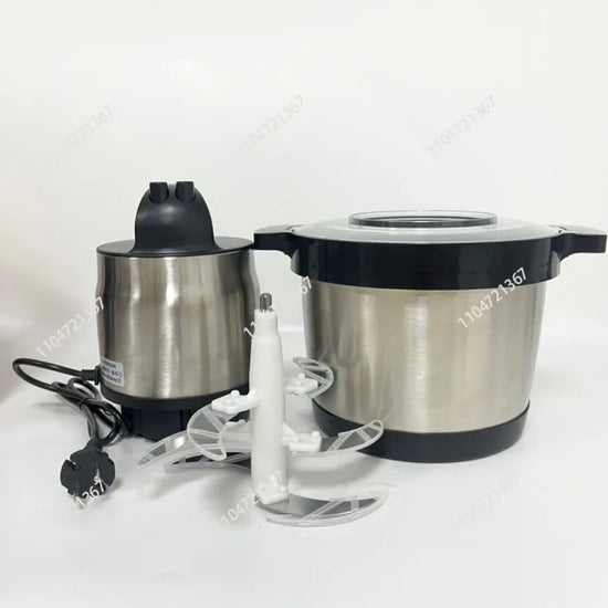 Cassava Plantain Yam Pounding Machine Stainless Steel Pounder For Fufu Maker African Household Kitchenware 6L