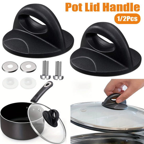 1/2Pcs Universal Pot Lid Handle Replacement for Crockpot Replacement Lid Holding Handles Kitchen Cookware Lid Replacement Knobs