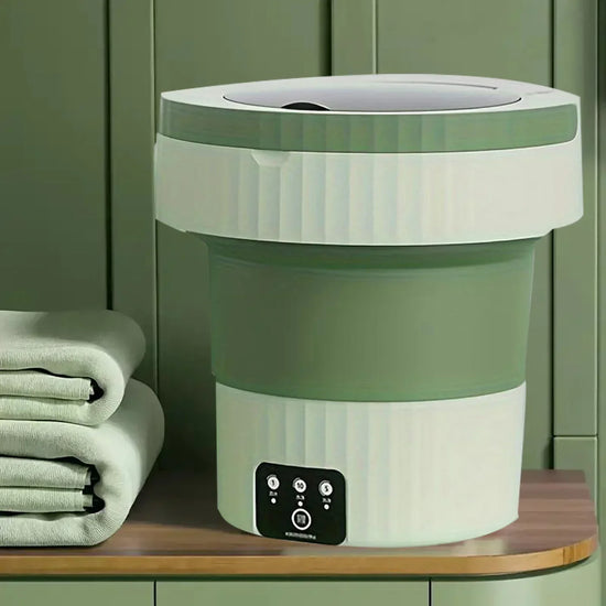 [Mini Washing Machine] 1pc Portable Mini WashingMachine - High Capacity 8L, 3 Deep Cleaning Modes - Perfect ForApartments